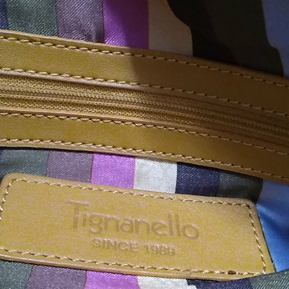 Tignanello leather bag yellow - Picture 4 of 7